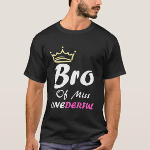Bror till miss Onederful Funny 1Sjunde födelsedage T Shirt