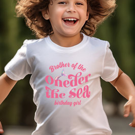 Bror till Oneder Den sjöjungfru födelsedagsflicka T Shirt