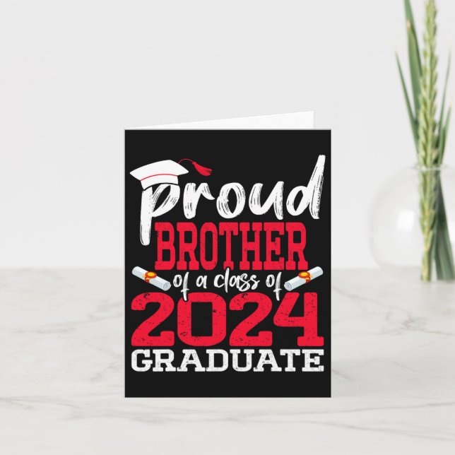 Bror till överordnad Studenten vid Student 2024 Kort (Framsida)