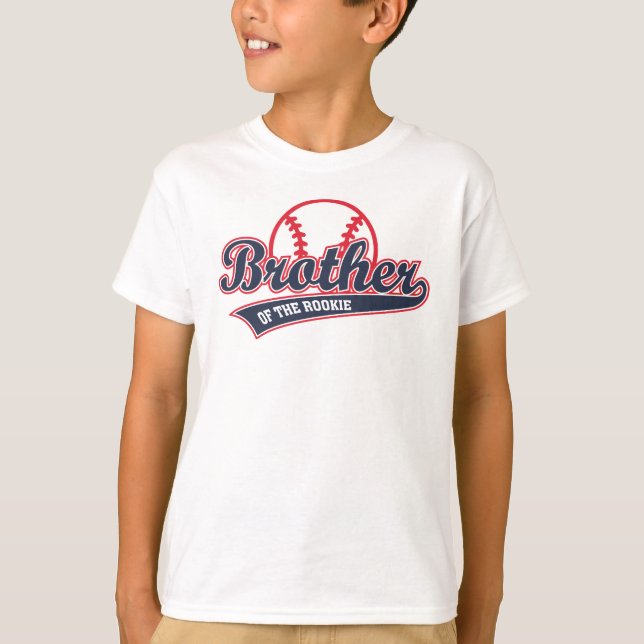 Bror till Rookie Syskon Party T Shirt (Framsida)