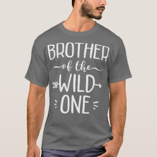 Bror till Vilden en ynklig 1:a födelsedagen Safari T Shirt