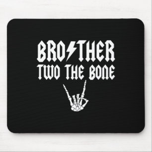 Bror två Bone Skeleton Hand Family Birthday Musmatta