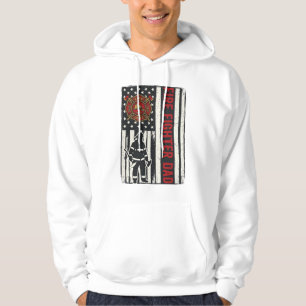 Brorbrandman Distressed Flagga Vektordesign_1 Hoodie