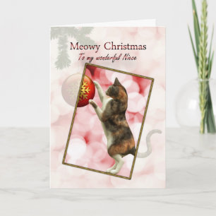 Brorsdotter Meowy jul Helgkort