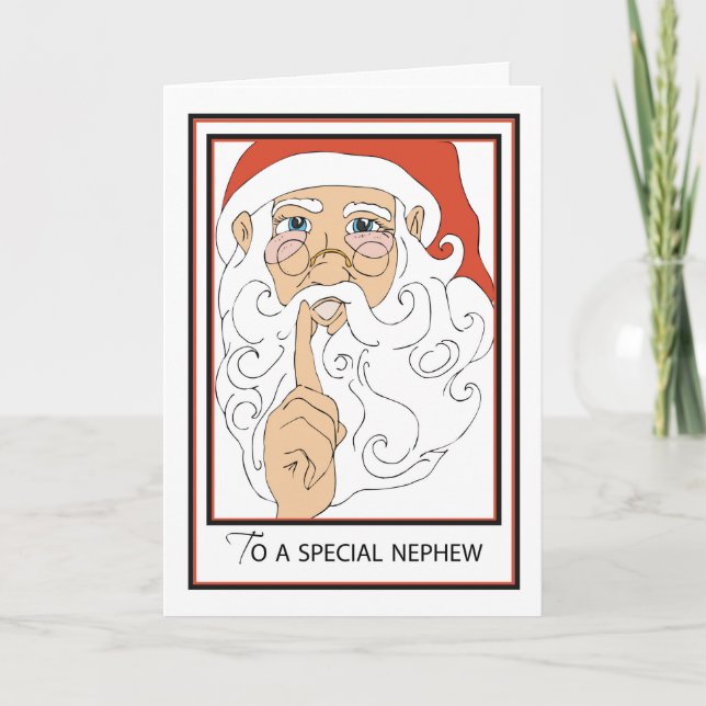 Brorson Jolly Old St Nick Helgkort (Framsida)