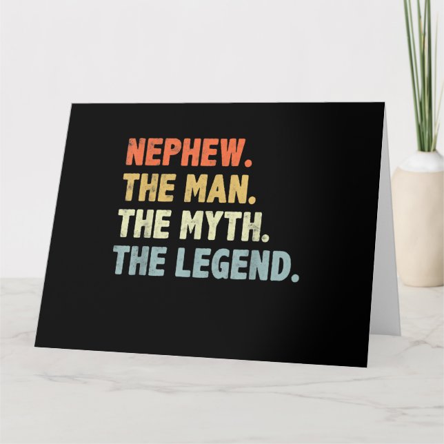 Brorson Mannen Myten Legend Fars Dag Kort (Framsida)