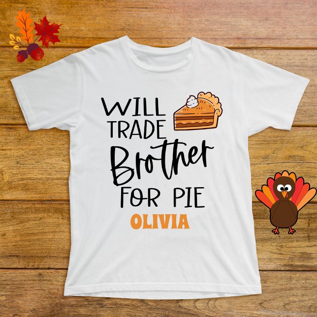 Brorsons Thanksgiving Paj Bröd Rolig T Shirt (Skapare uppladdad)