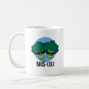 Bros-coli Funny Veggie Broccoli Pun Kaffemugg