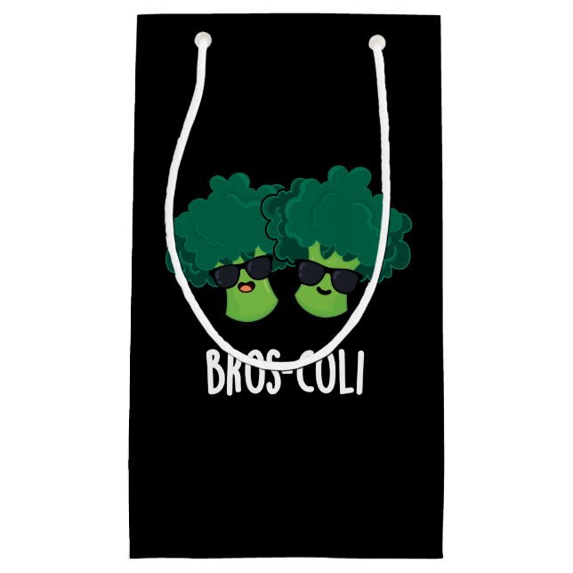 Bros-coli Funny Veggie Broccoli Pun Mörk BG (Framsidan)