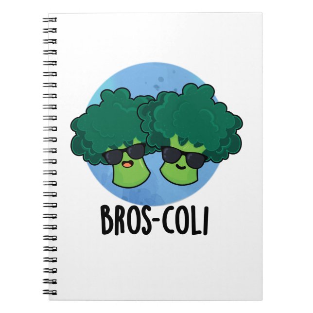 Bros-coli Rolig grönsak Broccoli Puns  Anteckningsbok (Framsidan)