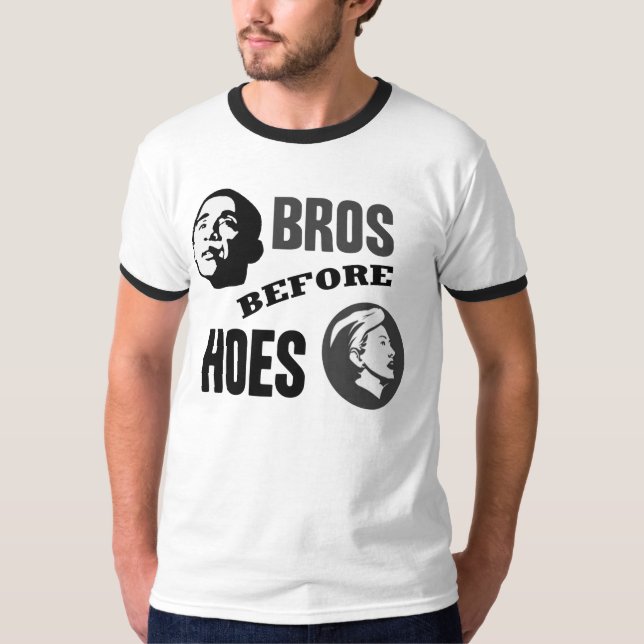 Bros för Hos Obama skjortor Tee Shirt (Framsida)