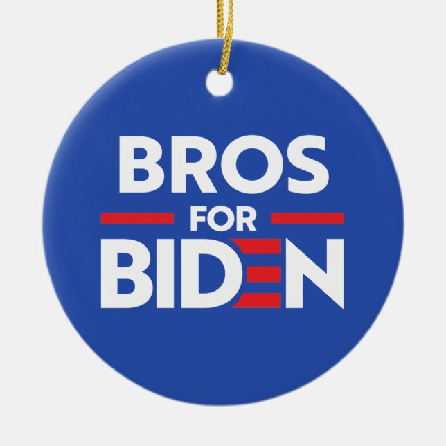 BROS FOR JOE BIDEN JULGRANSPRYDNAD KERAMIK (Framsidan)