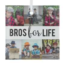 Bros for Life Brothers Photo Collage Typography  
