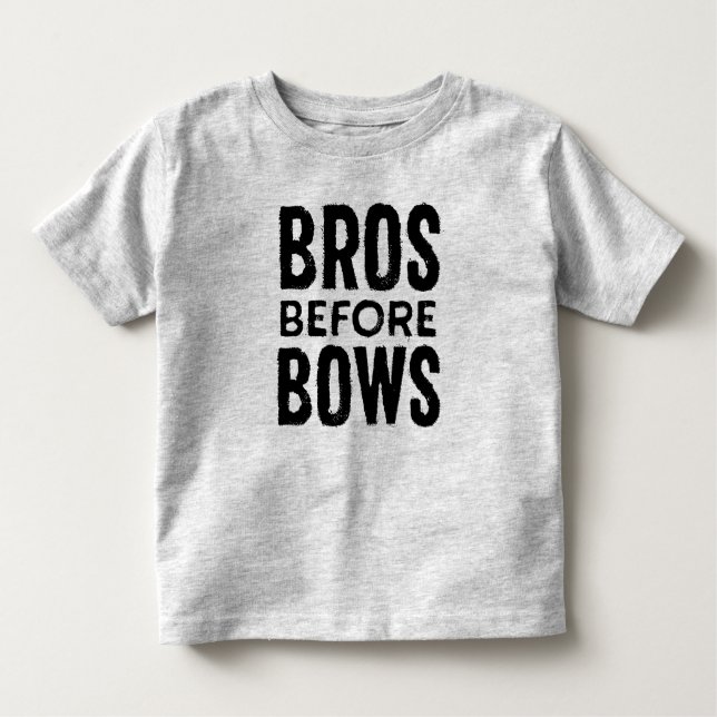 Bros före Bows Småbarn Shirt Tee Shirt (Framsida)