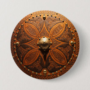 Brosch Targe Pinn Knapp