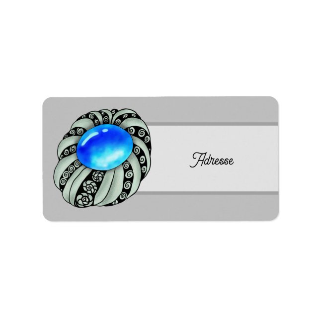 Brosche Adressetikett (Framsidan)