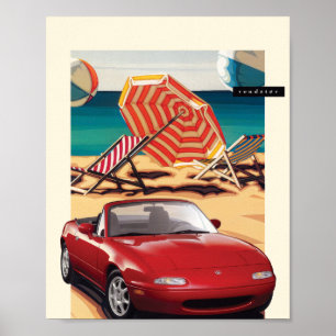 Broschyr för NA Miata Poster