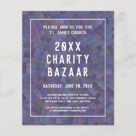 Broschyr för välgörenhetsaktivitet, basar eller ge flygblad