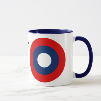 Broschyr för varning för US-luft tjänste- Mugg