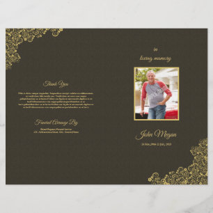 Broschyr om begravningsprogram