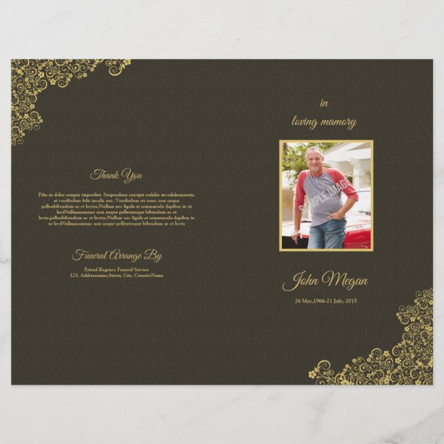 Broschyr om begravningsprogram (Framsida)