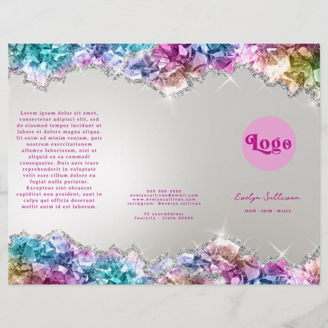 Broschyr om bevattnade kristaller (Framsida)