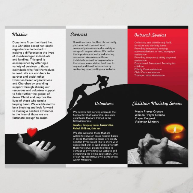 Broschyr om donationer (Framsida)