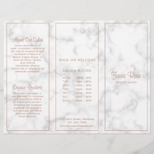 Broschyr om modern marble Elegant Business Trifold
