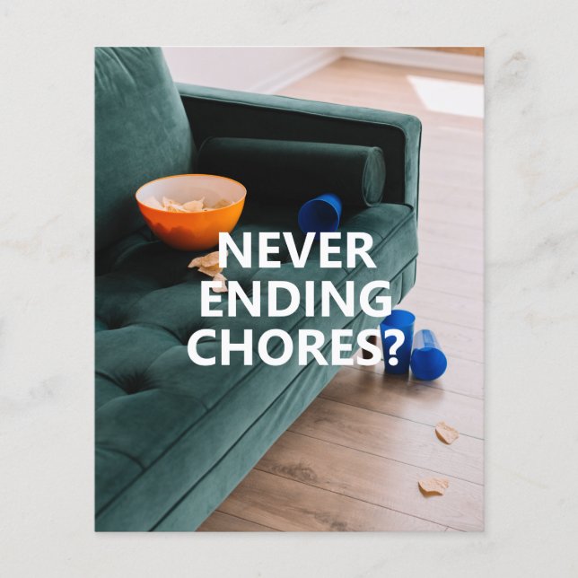 Broschyr om Professionell Städning tjänst för flyg Flygblad (Framsidan)