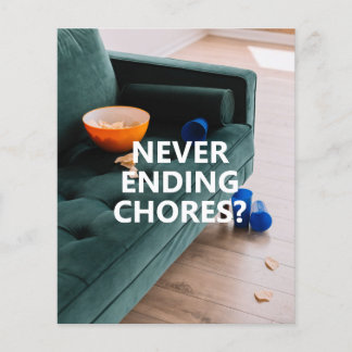 Broschyr om Professionell Städning tjänst för flyg Flygblad