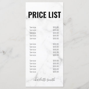 Broschyr om vit marble Business elegant Meny