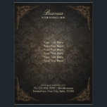 Broschyrer för Vintage av elegant-mask Reklamblad<br><div class="desc">Broschyrer för Vintage av elegant Damask.</div>