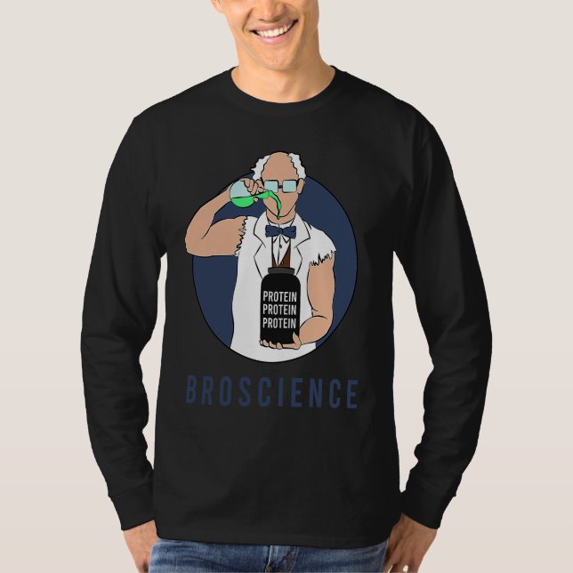 Broscience Brofessor Gains Swoly Swole Reps For Br T Shirt (Framsida)