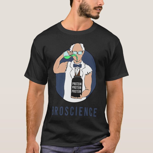 Broscience Brofessor Gains Swoly Swole Reps For Br T Shirt (Framsida)