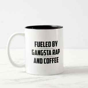 BRÖST AV GANGSTA RAP OCH KAFFE Två-Tonad MUGG