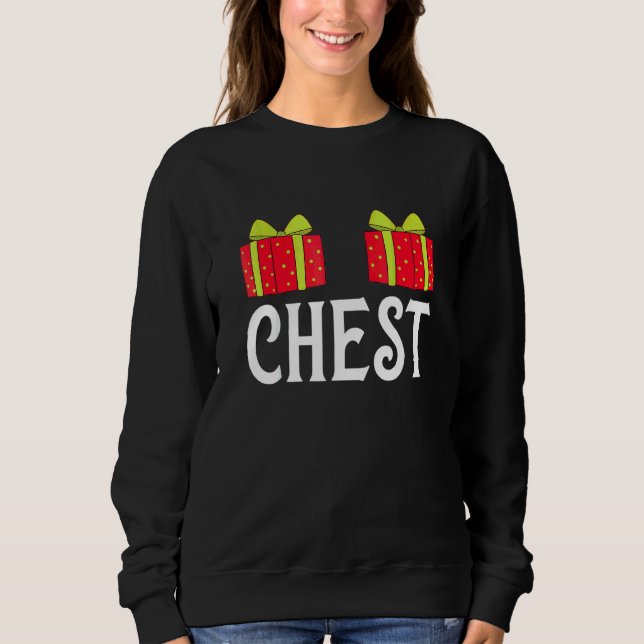 Bröst Nötter Matchande Kastanjer  Jul T Shirt (Framsida)
