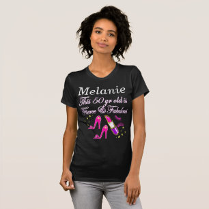 BRÖST OCH FABULÖST 50:E BIRTHDAY DIVA T-SHIRT