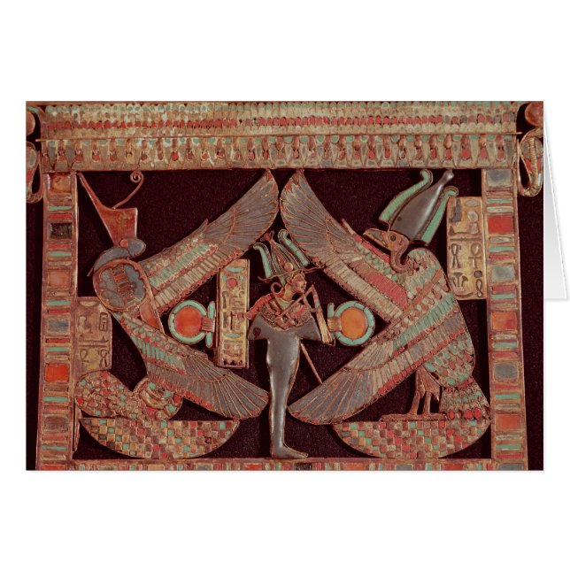 Bröst pläterar att visa Osiris, gud av Hälsningskort (Framsidan Horizontal)