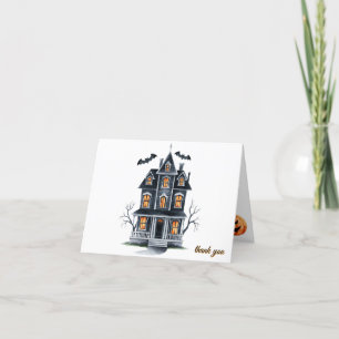 Bröstad husbonde Fladdermus Halloween Baby Shower Tack Kort