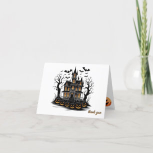 Bröstad husbonde Fladdermus Halloween Baby Shower Tack Kort