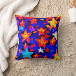 "Bröstande färgstarka stjärnor". Köp nu Kudde