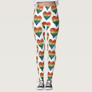 Bröstben för regnbåge leggings