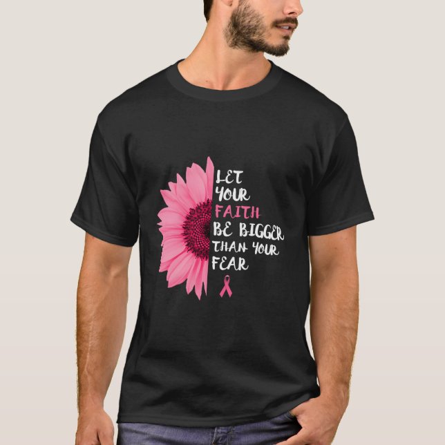 Bröstbenägenhet för bröstcancer Månad Flower K T Shirt (Framsida)