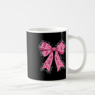Bröstcancer, anhängare av bröstcancer tillsammans. kaffemugg