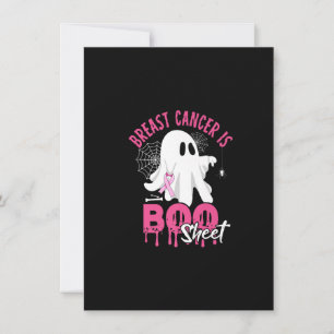 Bröstcancer är Boo Lakan Funny Halloween Bära Inbjudningar