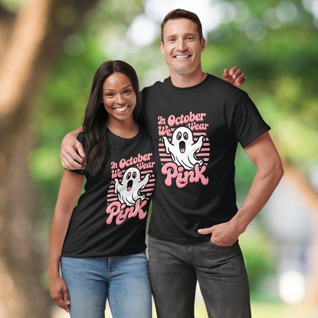 Bröstcancer är Boo Lakan - Funny Halloween Ghost T Shirt (Skapare uppladdad)
