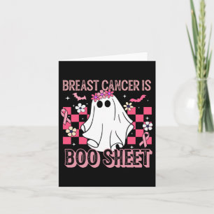 Bröstcancer är Boo Lakan Halloween bröstcancer Kort