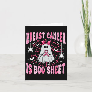 Bröstcancer är Boo Lakan Halloween bröstcancer Kort