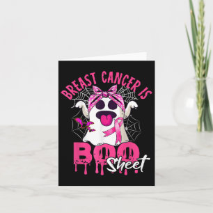 Bröstcancer är Boo Lakan Halloween bröstcancer Kort