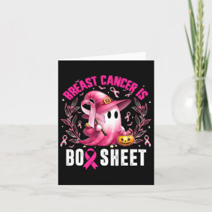 Bröstcancer är Boo Lakan Halloween bröstcancer Kort